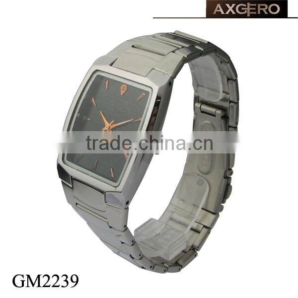 New product unisex 3 atm quartz stainless steel back watch