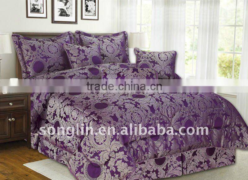 2016 Hot Sale 7Pcs Jacquard Comforter Set
