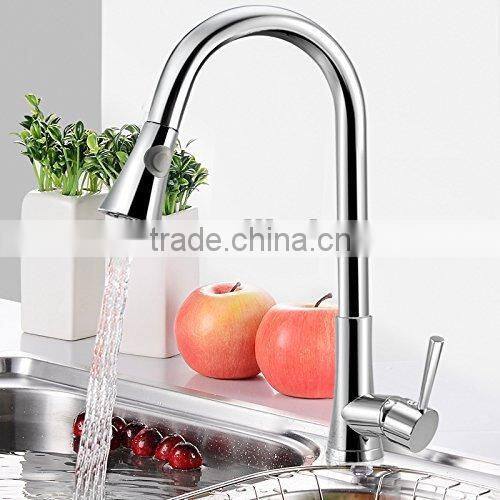 New arrival Luxury Chrome Kitchen Sink Pull Out Spray Faucet Basin Swivel Spout Mixer Tap