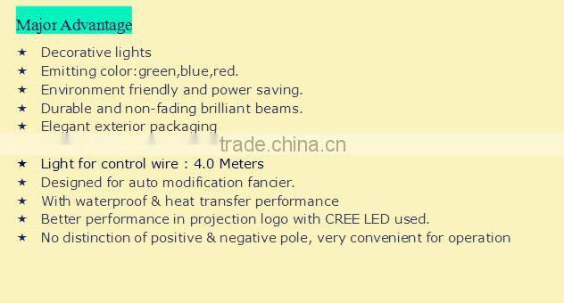 battery led logo car door shadow projector light led door courtesy ghost light with any car logo