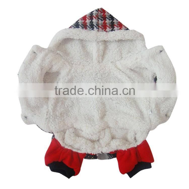 Nordic Style plovers and down four feet warm red dog clothing