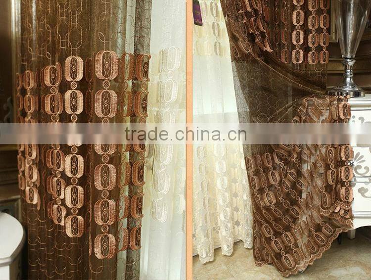 Fashion elegant top grade polyester embossing luxury wholesale curtain