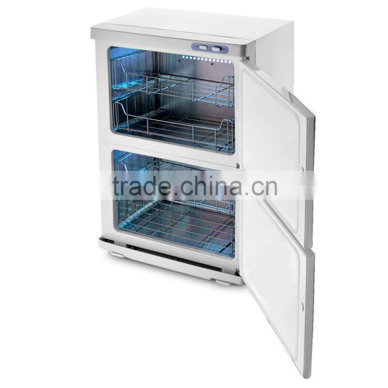 VY-46A 46L Dual chambers hot towel cabinet uv sterilizer