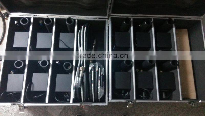 professional stage effect equipment co2 jet machine, DMX co2 jet machine with flycase 90v-240v EU/US plug,