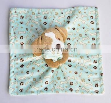 2015 plush animal head giraffe soft blanket/giraffe baby blankets