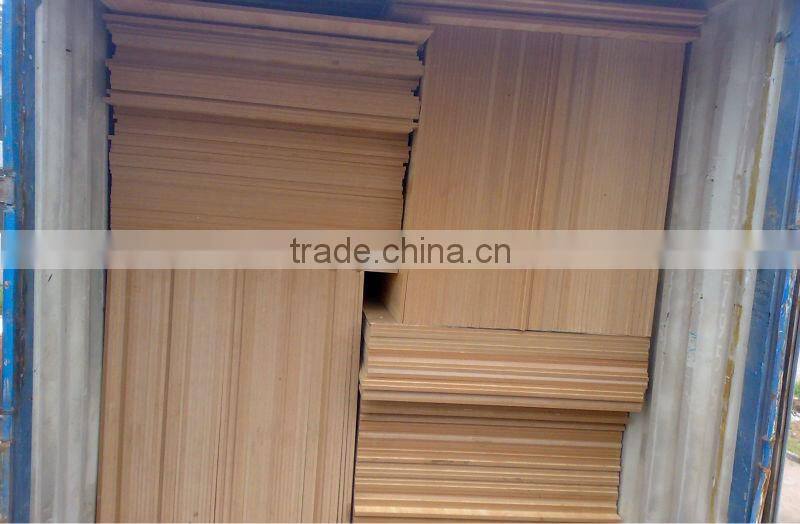 Linyi cheapest straight line teak mdf india