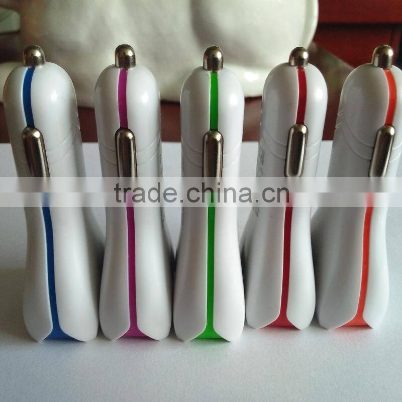 Promotional Output DC 5.0V 3.1A Portable Dual USB Car Charger
