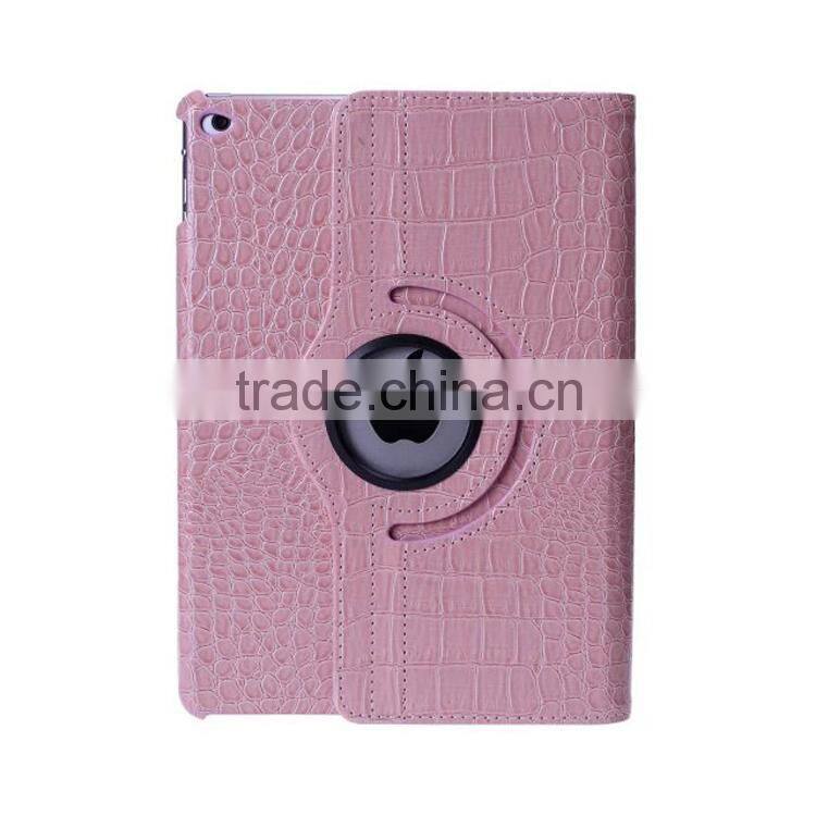 Crocodile pattern 360 rotate leather case For iPad 6