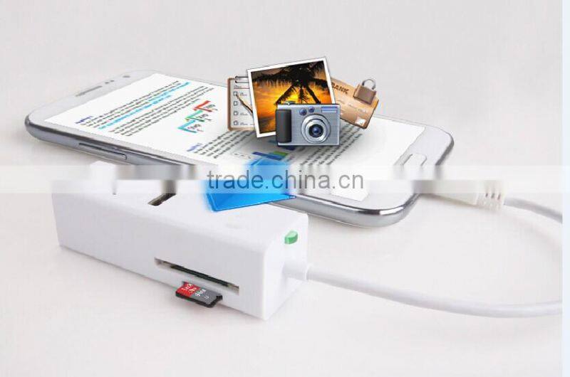 Micro USB OTG 23-In-1 Card Reader & 3 Port USB Hub