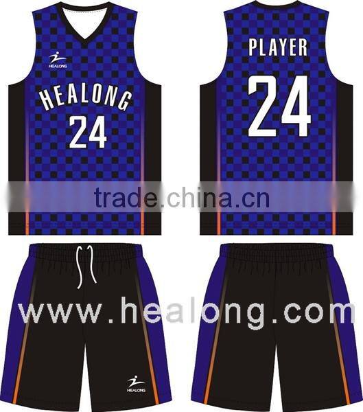 100%polyester sublimation new style basketball jersey