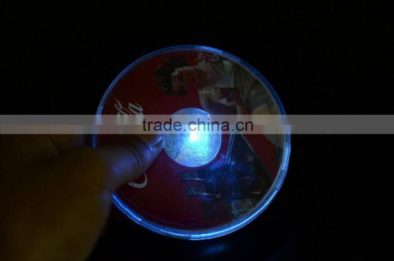 ktv blinking coaster LED Coaster Wholesale LED Flashing Coasters
