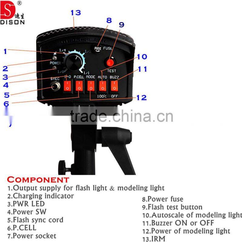TV studio lighting equipment, camera flash for light up shoes accessories