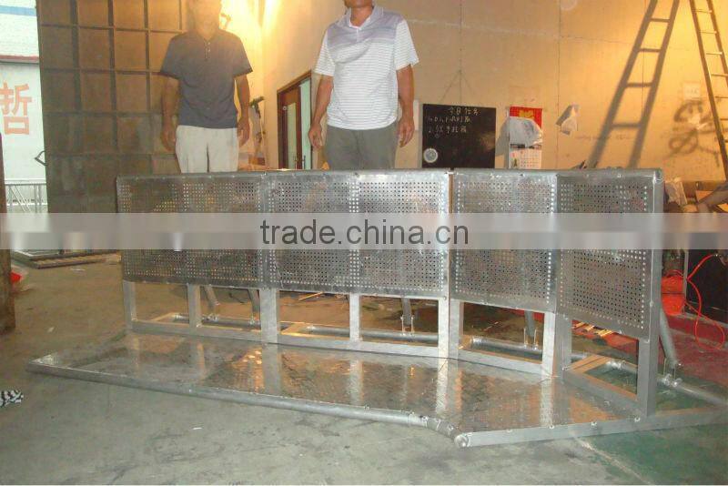 aluminium portable and removable crowded barricade