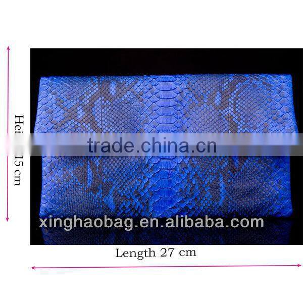 Custom high quality ladies purses and handbags genuine snake skin brand