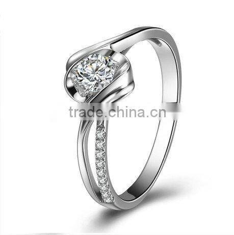 14K White Gold New design gold finger ring