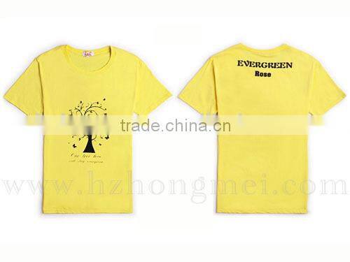 OEM DIY Plain White Color Sublimated Printing T-Shirt with Coating
