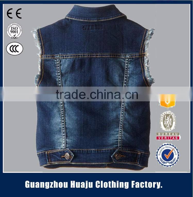Hot Sell High Quality Fashion Young Men Casual waistcoats Denim Vest For Men