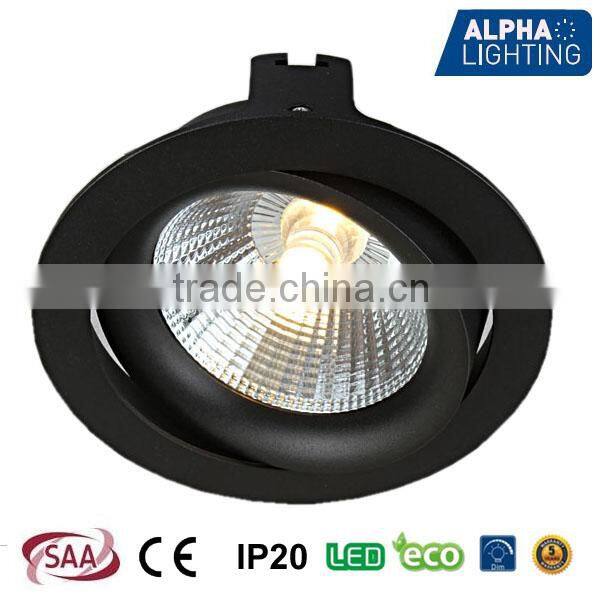 18W IP rated dimmable ajustable 18W cob led ceiling lighting
