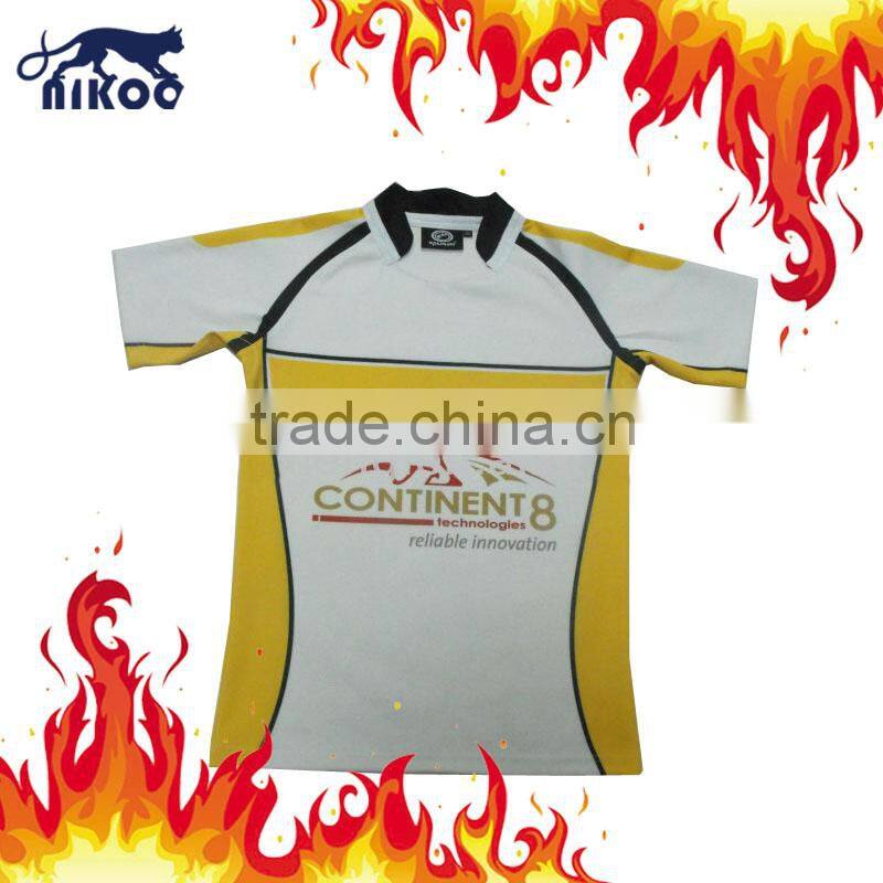 High tech custom made sublimated rugby top