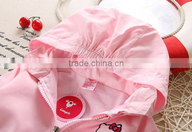 Alibaba wholesale high quality free design lovely kitty baby coat