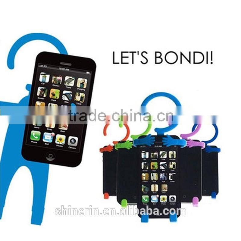 2016 new design OEM silicone cartoon mobile phone holder