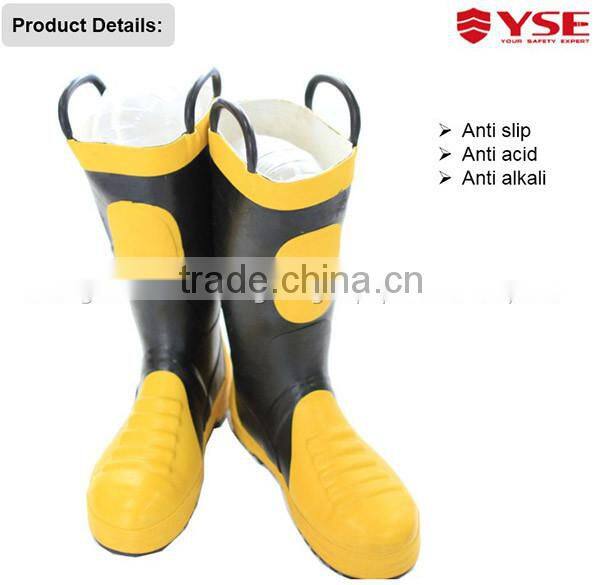 Firefighting boots used by fireman rescue