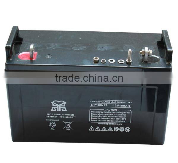 Deep Cycle 12v 100ah lead acid battery 2 Years Warranty