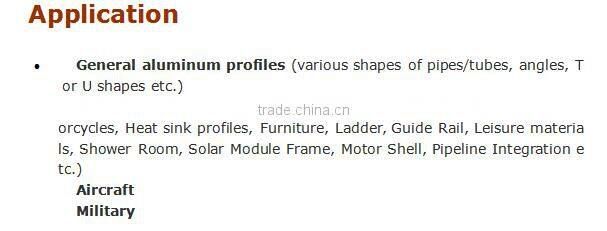 6063 F aluminum bar/rod