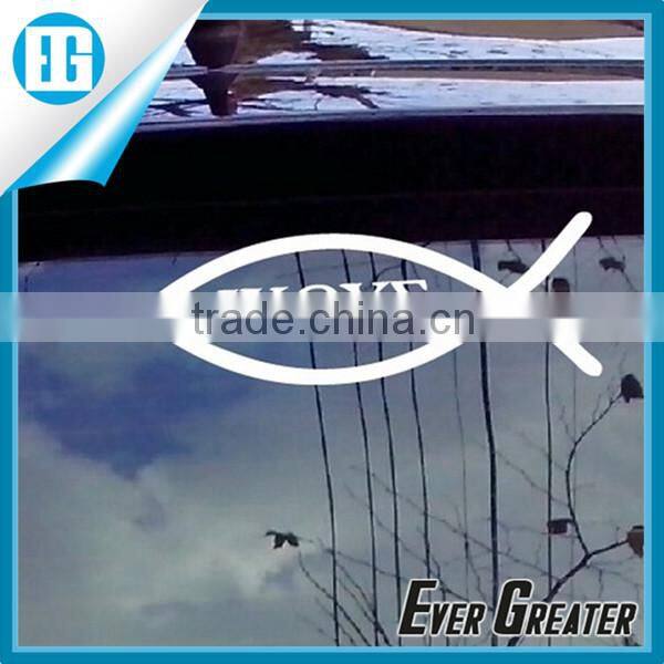 custom jesus fish badge jesus fish auto logo stickers, jesus fish high quality jesus fish logo tags name pvc badge