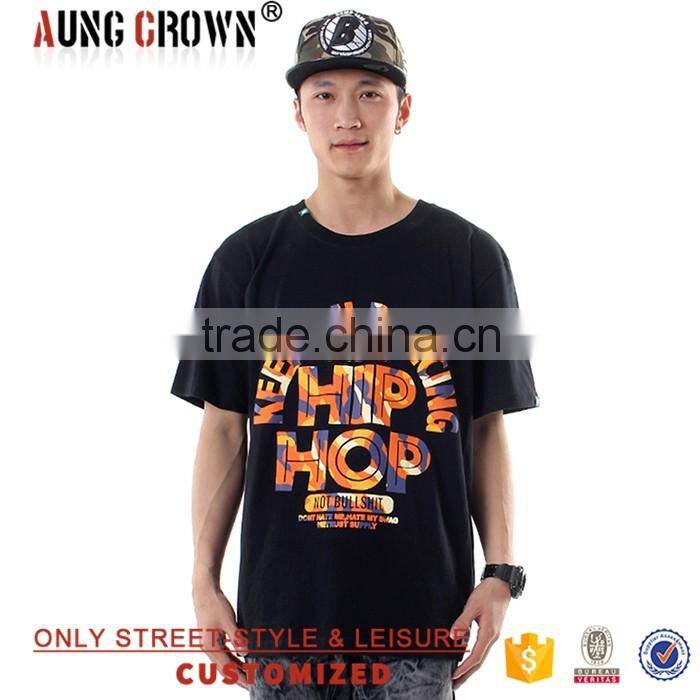 Wholesale O Neck Top Quality Customized Boys Printed T Shirts Short Sleeve Cotton