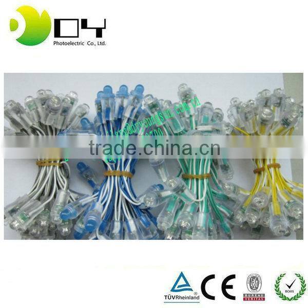 CE ROHS Approved IP66 50000H Lifespan 9mm Single Color LED Pixel String Light