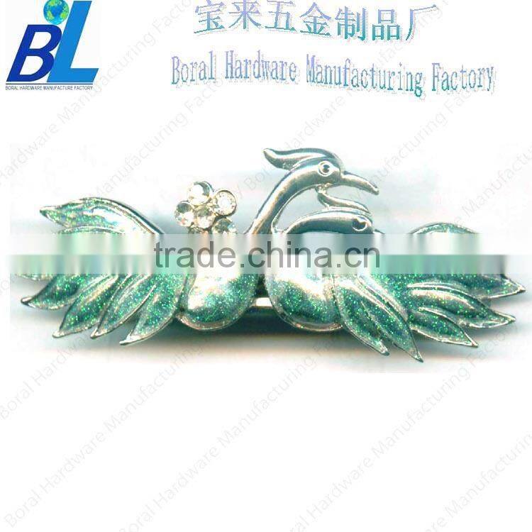 Metal bird shape cute hair accessories for little girls