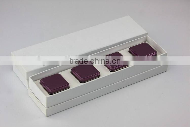 Round soy scented tin candle with English style