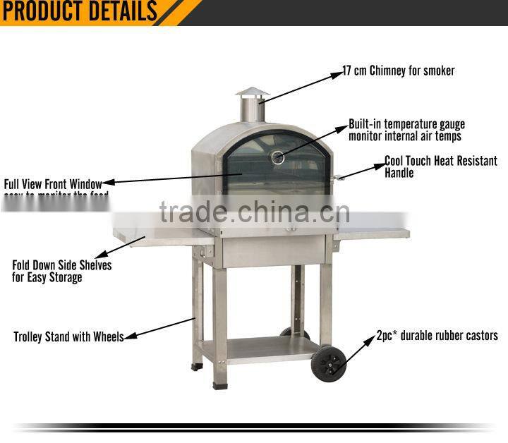 modular 16 inch pizza oven with stone floor baking