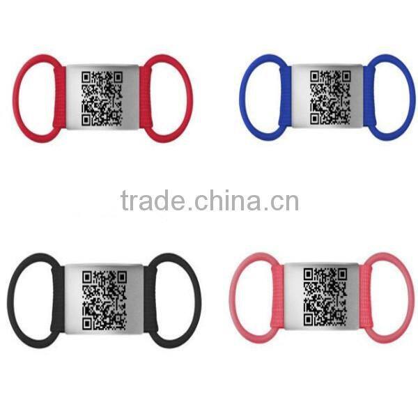 cute pet id tag silicone metal engrave stainless steel pet id