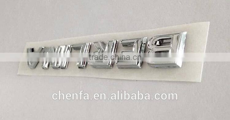 New style 3D plastic chrome plating car emblem