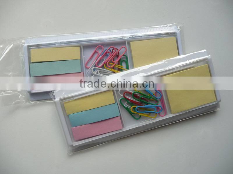 Plastic cheap and colorful promotional sticky memo pad