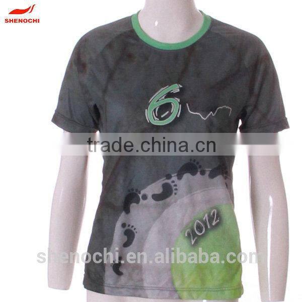 Sport style new custom design female t shirt women 2015
