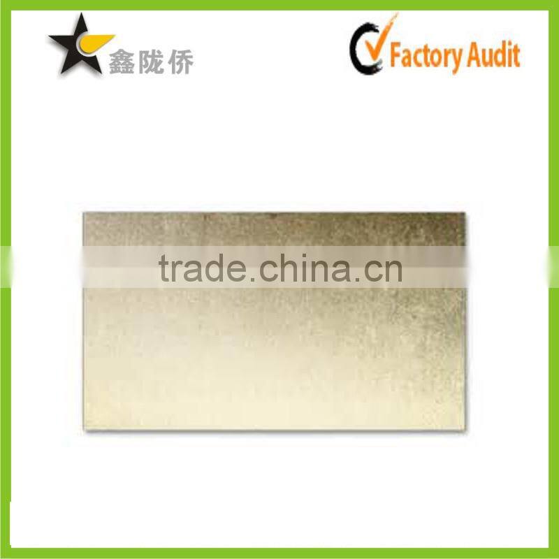 2015 Accept custom high end gold metal business card blank