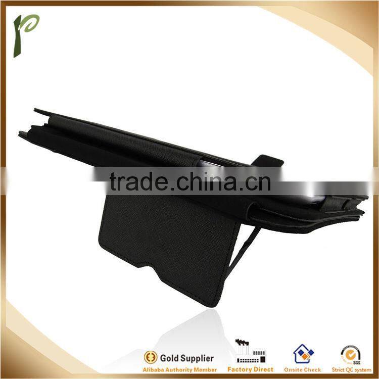 Popwide newest Bracket function PU Leather Case For ipad, belt clip case for ipad mini