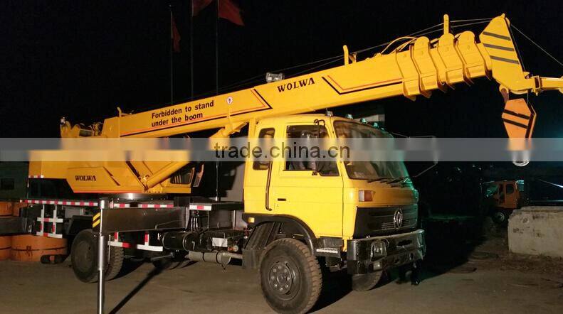 Wolwa 12ton auger truck crane for Russia & Middle Asia market