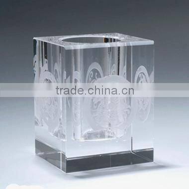 New Design Delicate Transparent Crystal Pen Holder