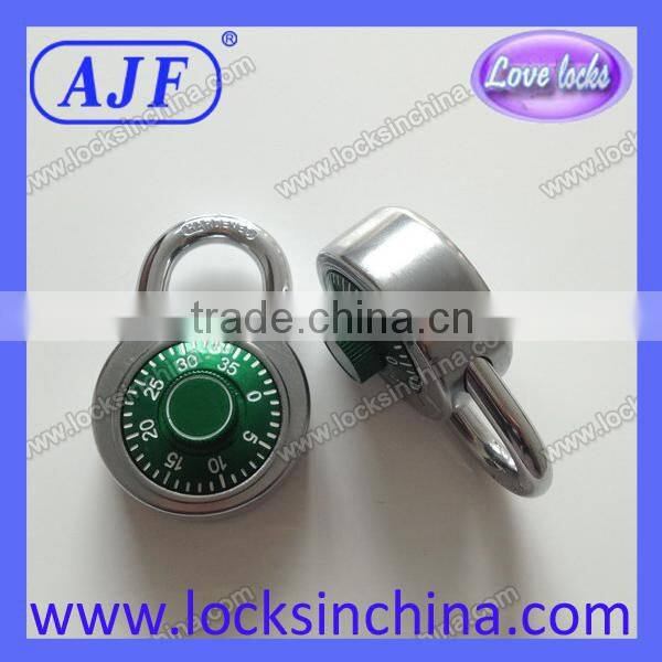 Color Rotary Dial Combination Lock for students chests, cabinets or lockers