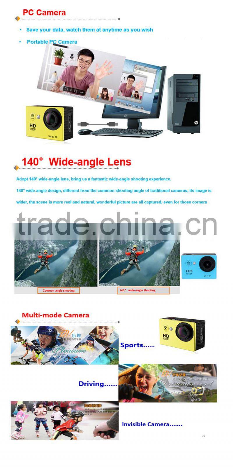 Wi-Fi 1080P Action Camera