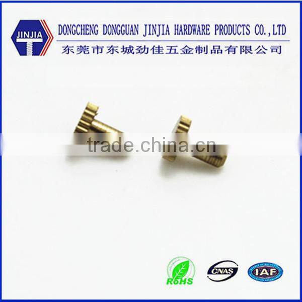 customed/standard brass knulred head small cnc part