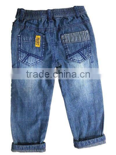 baby jeans with hem depth boys trousers denim jeans boys fashion blue jeans