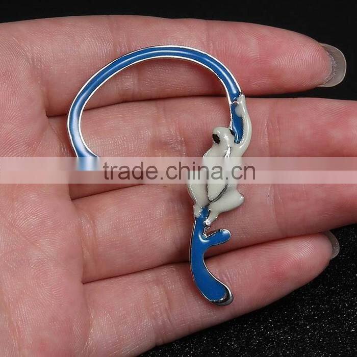 Wholesale lighted jewelry fancy animal earring frog charm ear cuff