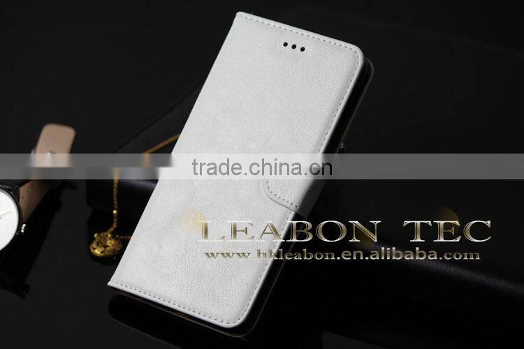 LEABON TEC new hot selling leather wallet case for iphone 6 plus, cell phone cover, mobile phone leather case for iphone 6 plus