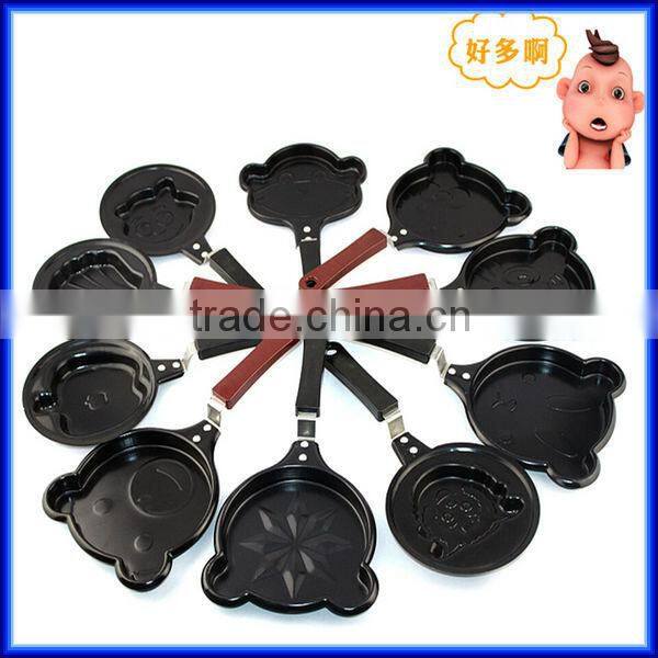 Cheap omelette frying pan heart shaped mini non-stick egg frying pan