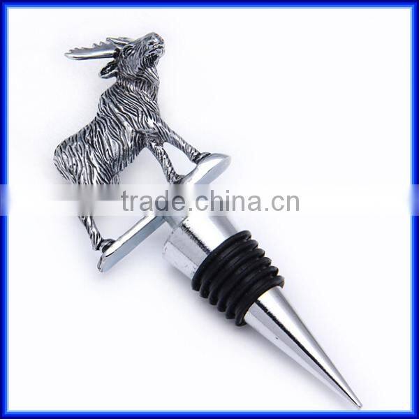 Attractive crazy wedding gift Novelty Animal shape Metal 3D Wine Stopper